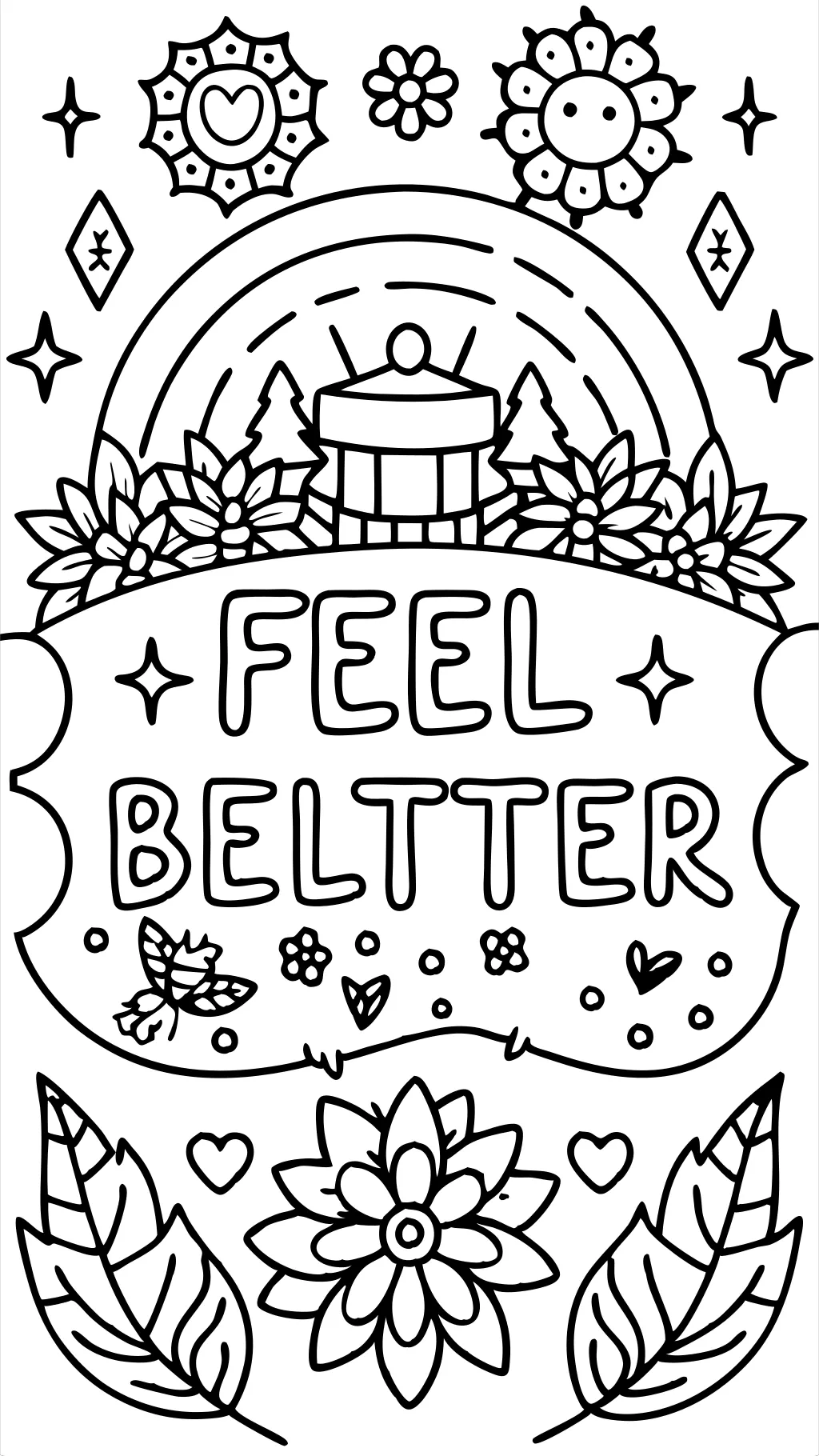 feel better coloring pages